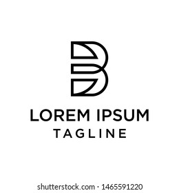 initial letter logo EB, BE, logo template