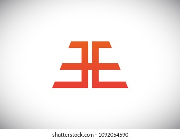 initial letter logo EE, logo template