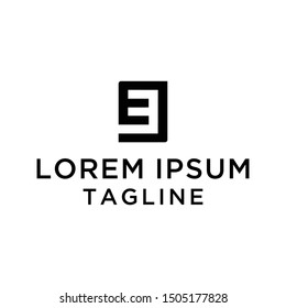 initial letter logo EE, logo template