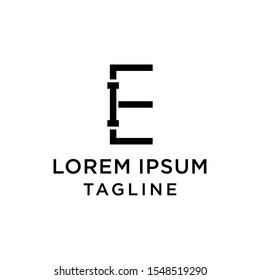 initial letter logo EI, IE logo template 