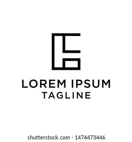 initial letter logo EL, LE logo template