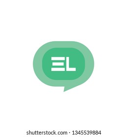 Initial Letter Logo EL Template Vector Design