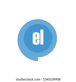 Initial Letter Logo EL Template Vector Design