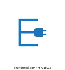 initial letter logo electric jack