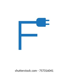 initial letter logo electric jack