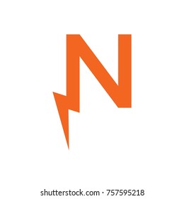 initial letter logo electricity