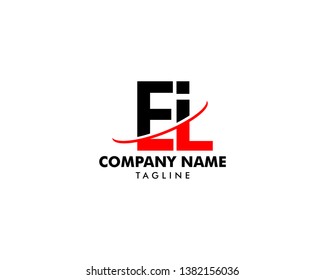 Initial Letter Logo ELI Template Vector Design