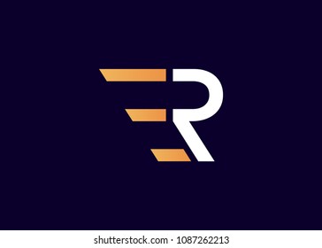 initial letter logo ER, RE, logo template