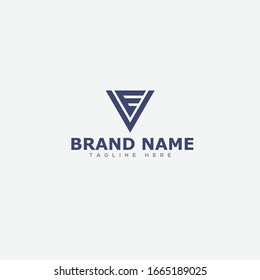 initial letter logo EV, VE, logo template