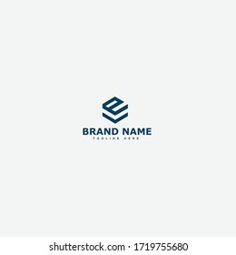 initial letter logo EV, VE, logo template