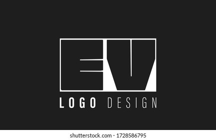 initial letter logo EV, VE, logo template

