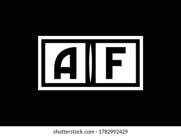 initial letter logo A F. Graphic Alphabet Symbol for Corporate Business Identity. 