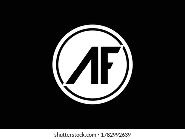 initial letter logo A F. Graphic Alphabet Symbol for Corporate Business Identity. 