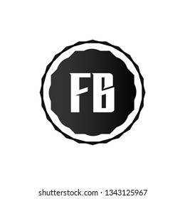 Initial Letter Logo FB Template Vector Design