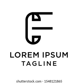 initial letter logo FC, CF logo template