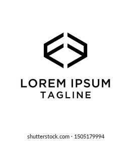 initial letter logo FF, logo template 