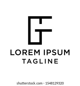 initial letter logo FG, GF logo template 