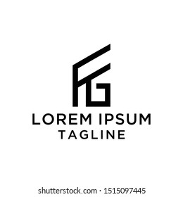 initial letter logo FG logo template