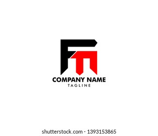 Initial Letter Logo FM Template Vector Design