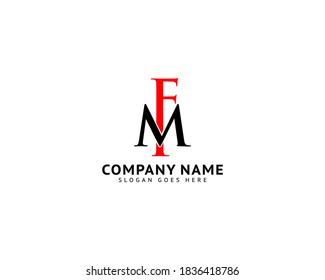 Initial Letter Logo FM Template Vector Design