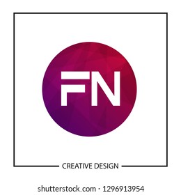 Initial Letter Logo FN Template Design