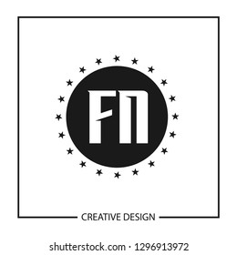 Initial Letter Logo FN Template Design
