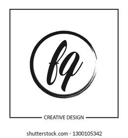 Initial Letter Logo FQ Template Design