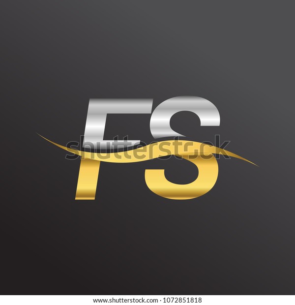 Initial Letter Logo Fs Company Name Stock Vector (Royalty Free) 1072851818