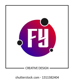 Initial Letter Logo FY Template Design
