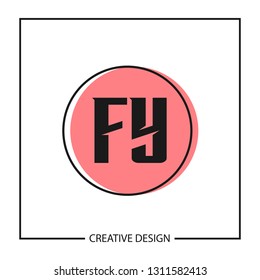 Initial Letter Logo FY Template Design