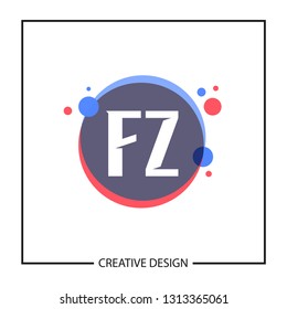 Initial Letter Logo FZ Template Design