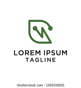 initial letter logo G Nature Electric  logo template 