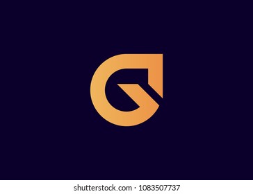 initial letter logo G logo template