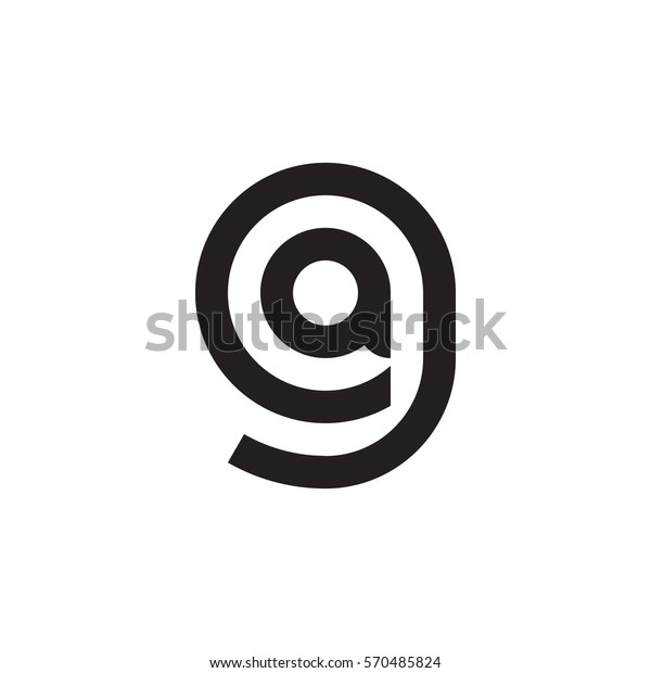 先頭の文字のロゴga Ag 内側のg丸い小文字の黒いモノグラム の