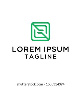 initial letter logo GG, logo template 