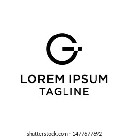 initial letter logo GI, IG, logo template