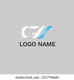 initial letter logo GLL, logo template. Vector line Ribbon G L L