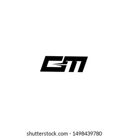 initial letter logo GM G M logo template