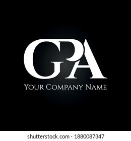 initial letter logo with GPA