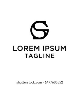 initial letter logo GS, SG, logo template 