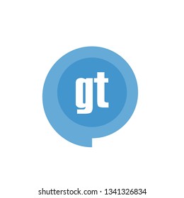Initial Letter Logo GT Template Vector Design