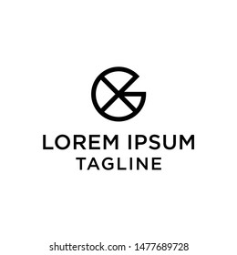 initial letter logo GX, XG, logo template