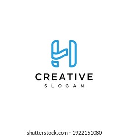 Initial letter logo H monogram	