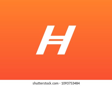 initial letter logo H, logo template
