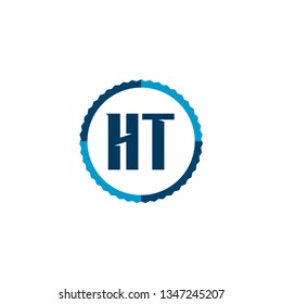 Initial Letter Logo HT Template Vector Design