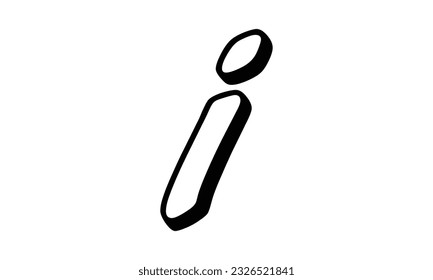 Letra inicial i logotipo, icono