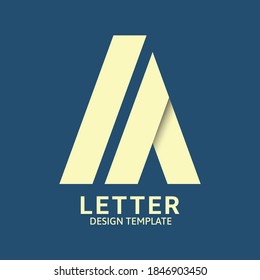 Initial Letter A Logo Icon Concept. Creative Minimal Alphabet Emblem Design Template. Graphic Symbol for Corporate Business Identity.Creative Vector Graphic Element.