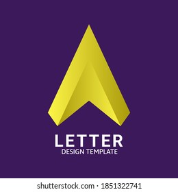 Initial Letter A Logo Icon Concept. Creative Minimal Alphabet Emblem Design Template. Graphic Symbol for Corporate Business Identity.Creative Vector Graphic Element.