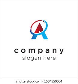 Initial Letter A logo icon design template elements - vector sign. Business card templates. 