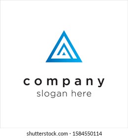 Initial Letter A logo icon design template elements - vector sign. Business card templates. 
